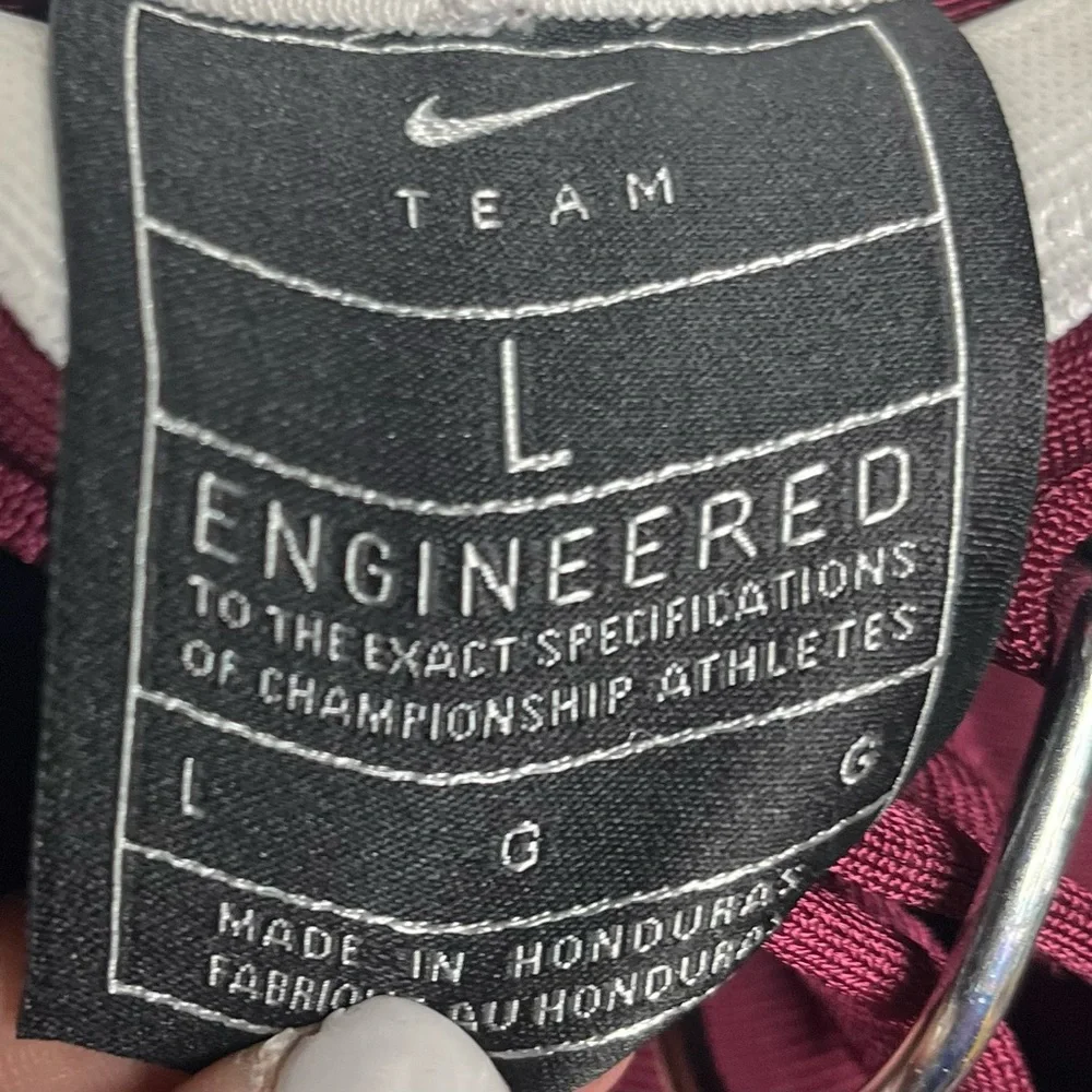 Nike Men’s  football pants maroon burgundy white size Large NEW